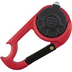 Munkees 1089 брелок-фонарик Carabiner LED with Bottle Opener NEW red