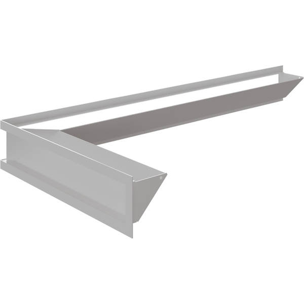 Камінна решітка Kratki LUFT SF кутовий лівий білий 80x40x9