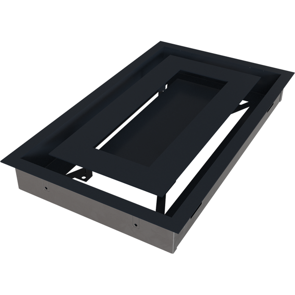 Камінна решітка Kratki WIND графітова 22x37