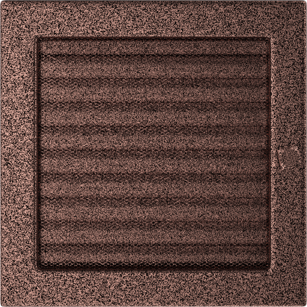 Каминная решетка Kratki медная с жалюзи 22x22