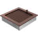 Каминная решетка Kratki медная с жалюзи 22x22