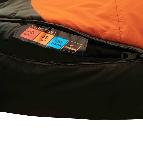 Спальный мешок Tramp Arctic Long кокон правый orange/grey 225/80-55 UTRS-048L