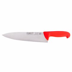 Нож поварской 250 мм красный FoREST