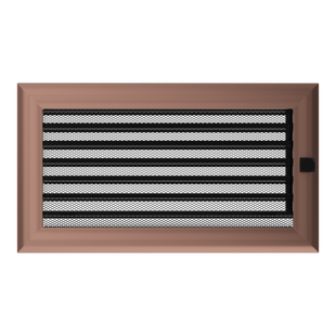 Камінна решітка Kratki Oskar мідна фарбована з жалюзями 17x30