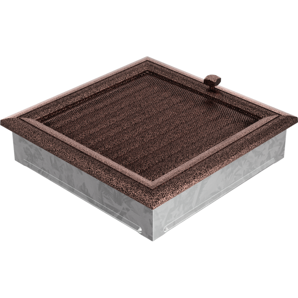 Каминная решетка Kratki Oskar медная крашеная с жалюзи 22x22