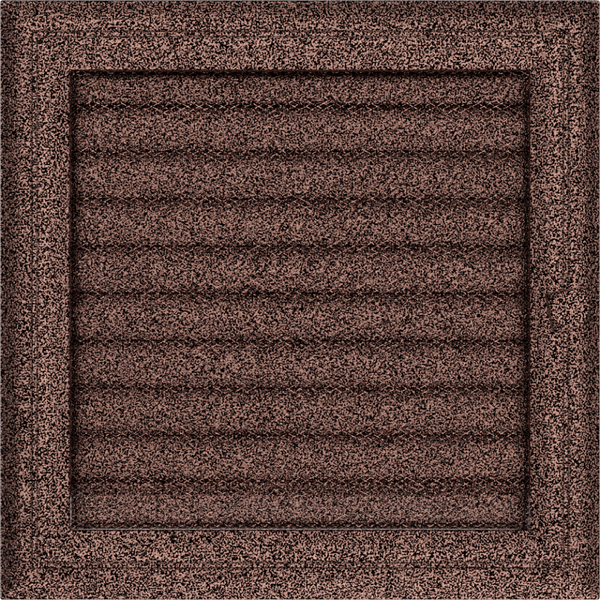 Каминная решетка Kratki Oskar медная крашеная с жалюзи 22x22