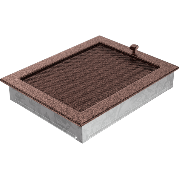 Каминная решетка Kratki медная с жалюзи 22x30