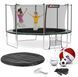 Батут Hop-Sport 14ft (427см) чорно-зелений з внутрішньою сіткою