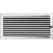 Камінна решітка Kratki нікель з жалюзями 22x45