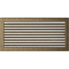 Каминная решетка Kratki черно-золотая с жалюзи 22x45