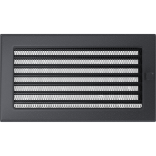 Каминная решетка Kratki графитовая с жалюзи 17x30