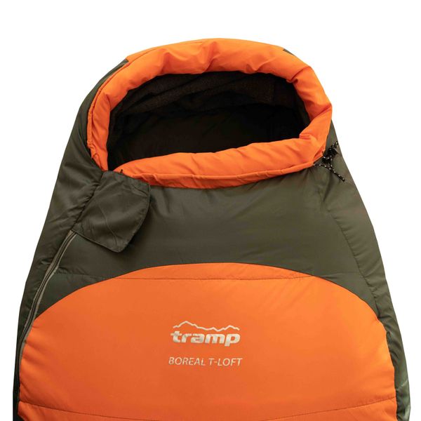 Спальный мешок Tramp Boreal Long кокон левый orange/grey 225/80-55 UTRS-061L-L