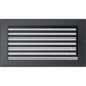 Каминная решетка Kratki графитовая с жалюзи 17x30
