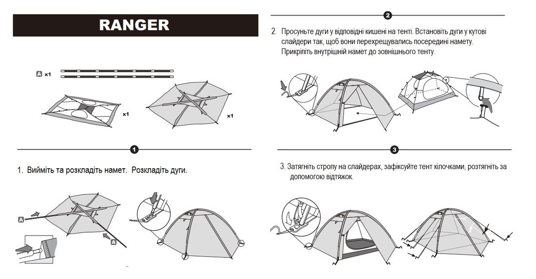 Палатка Tramp Ranger 3 (v2), TRT-126