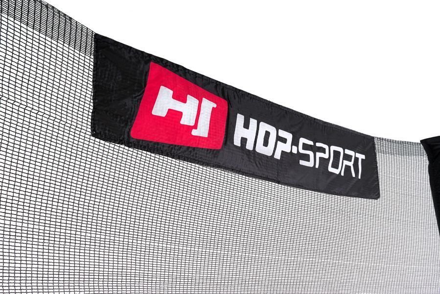 Батут Hop-Sport 14ft (427см) чорно-зелений з зовнішньою сіткою