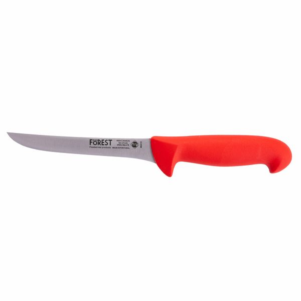 Нож обвалочный 140 мм красный FoREST