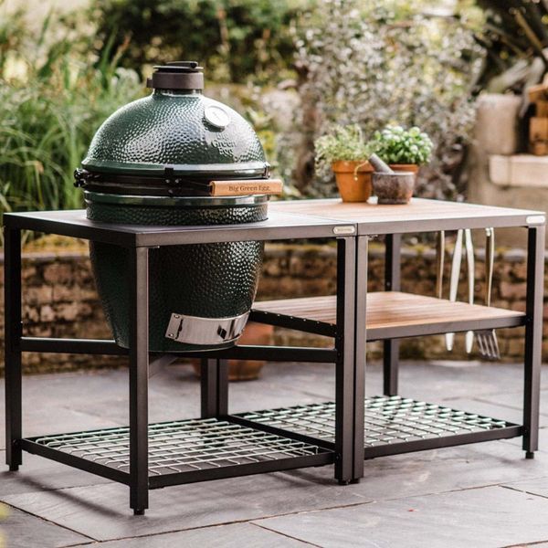 Комплект керамічний вугільний гриль L Big Green Egg+Модульна система