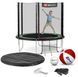 Батут Hop-Sport 8ft (244см) чорно-зелений з зовнішньою сіткою