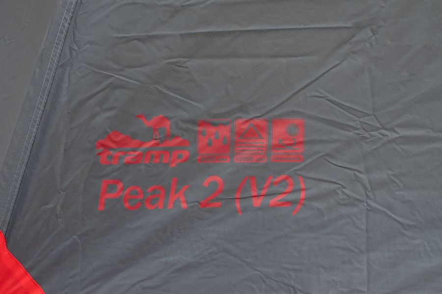 Намет Tramp Peak 2 (V2) сірий/червоний (TRT-025)