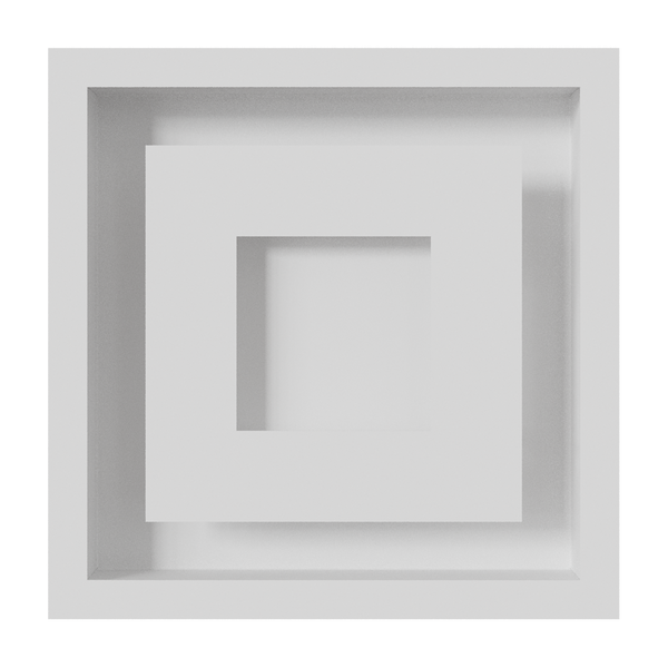 Камінна решітка Kratki WIND біла 22x22