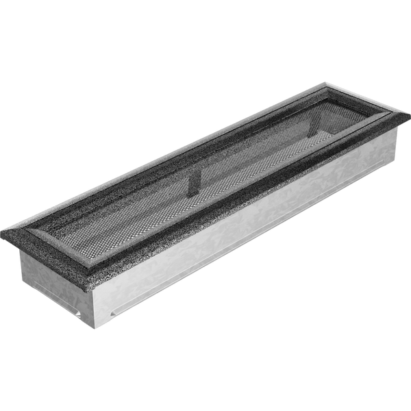 Каминная решетка Kratki Oskar черно-серебряная 11x42