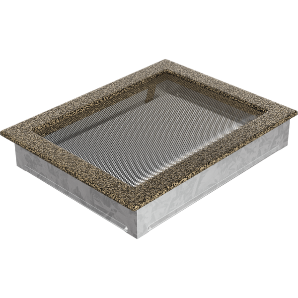 Камінна решітка Kratki чорно-золота 22x30