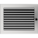 Камінна решітка Kratki шліфована з жалюзями 22x30