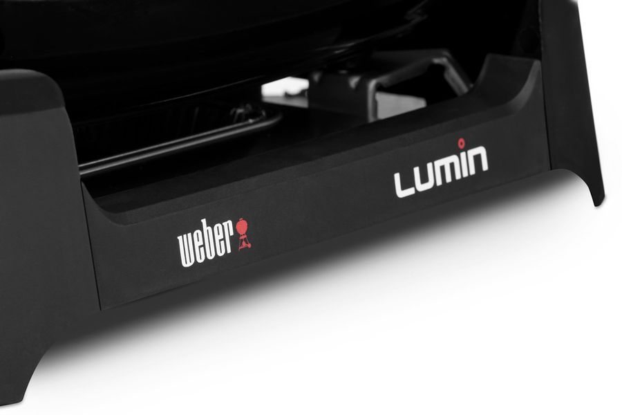 Гриль электрический Weber Lumin Compact с подставкой, черный