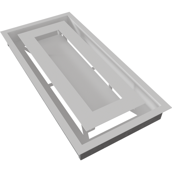 Камінна решітка Kratki WIND біла 22x45