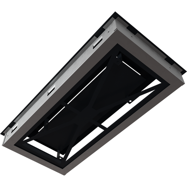 Камінна решітка Kratki WIND графітова 22x45
