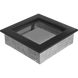 Каминная решетка Kratki черная 17x17