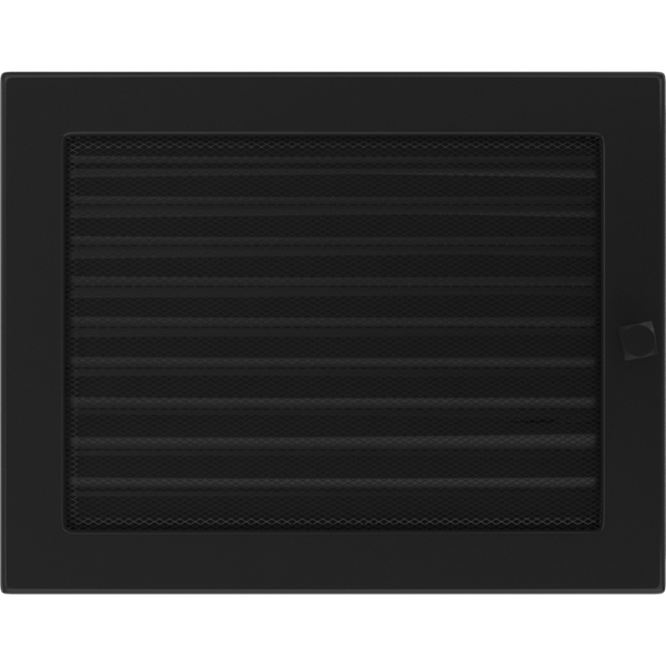 Каминная решетка Kratki черная с жалюзи 22x30