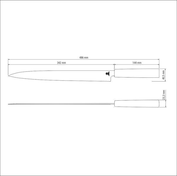 Ніж TRAMONTINA SUSHI SILVER Yanagiba 330 мм (24230/043)