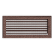 Каминная решетка Kratki Oskar медная крашеная с жалюзи 17x37