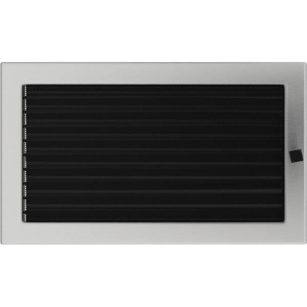 Каминная решетка Kratki шлифованная с жалюзи 22x37