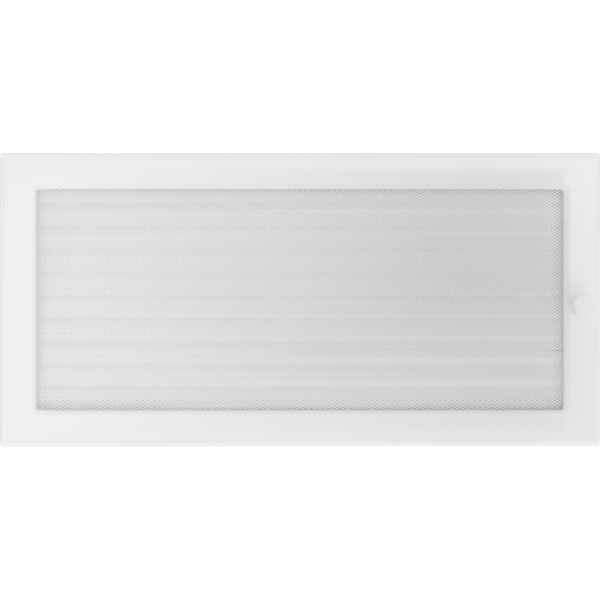 Камінна решітка Kratki біла з жалюзями 22x45