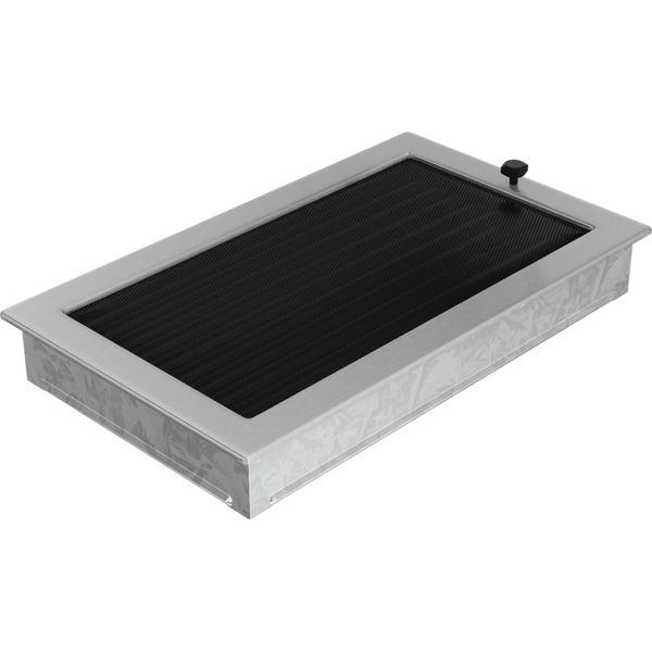 Каминная решетка Kratki шлифованная с жалюзи 22x37