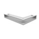 Каминная решетка Kratki LUFT SF угловая левая белая 60x40x9