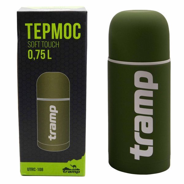 Термос TRAMP Soft Touch 0,75 л, Хаки
