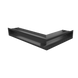 Каминная решетка Kratki LUFT SF угловая левая черная 60x40x9