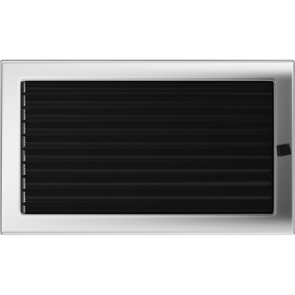 Камінна решітка Kratki нікель з жалюзями 22x37