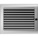 Камінна решітка Kratki нікель з жалюзями 22x30