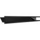 Камінна решітка Kratki LUFT кутовий лівий чорний 80x40x9