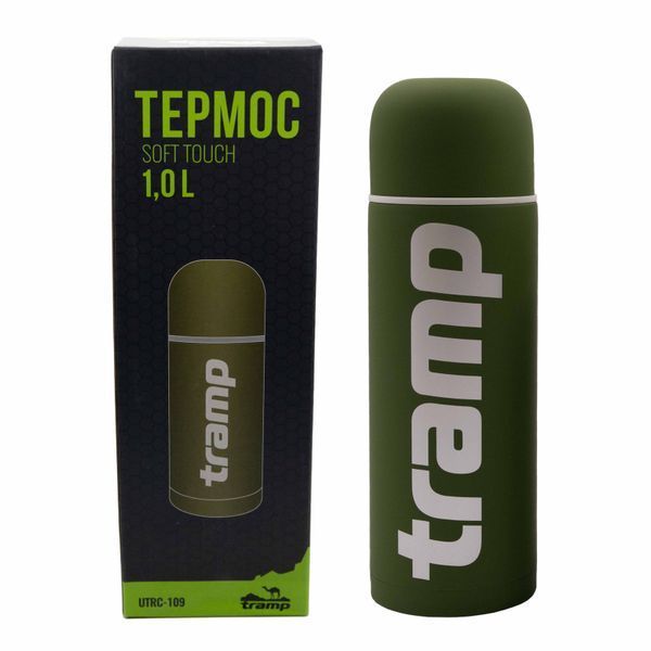 Термос TRAMP Soft Touch 1 л, Хаки