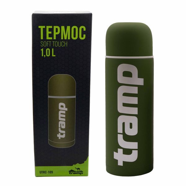 Термос TRAMP Soft Touch 1 л, Хаки