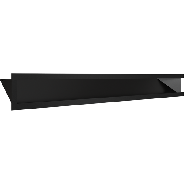Камінна решітка Kratki LUFT SF кутовий лівий чорний 80x40x9