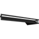 Камінна решітка Kratki LUFT SF кутовий лівий чорний 80x40x9