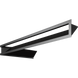 Камінна решітка Kratki LUFT SF кутовий правий чорний 40x80x9