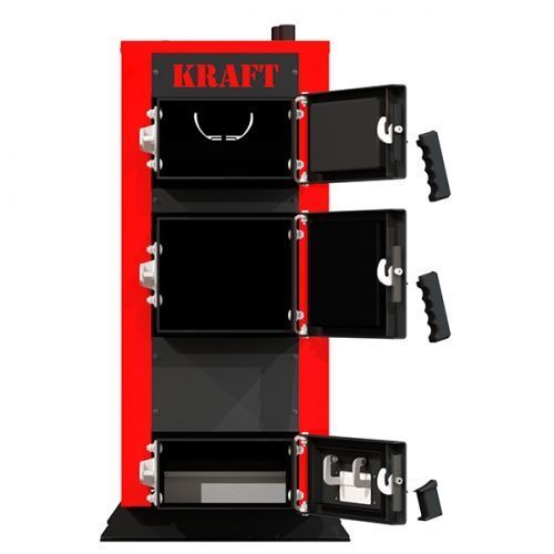 Котел на дрова Kraft серія E new, 12 з ручним керуванням