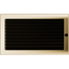 Каминная решетка Kratki позолоченная с жалюзи 22x37